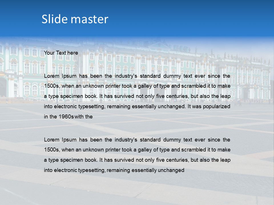 Museum Russia Winter PowerPoint Template