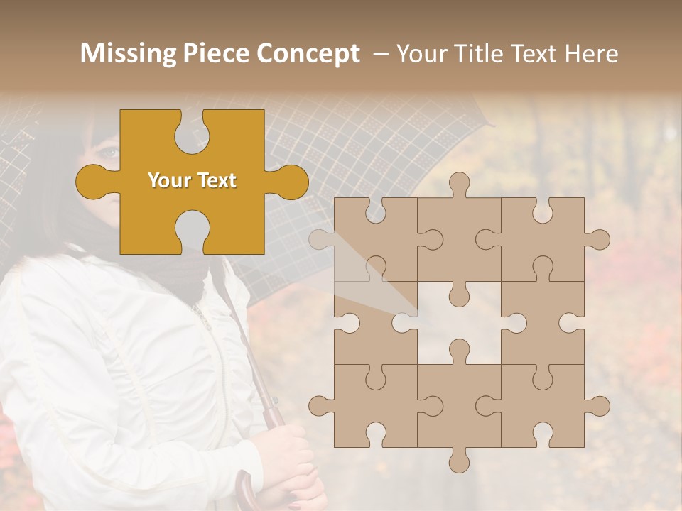 Road Tranquil Leaf PowerPoint Template