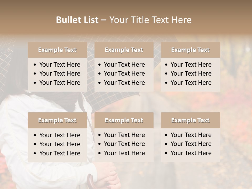 Road Tranquil Leaf PowerPoint Template