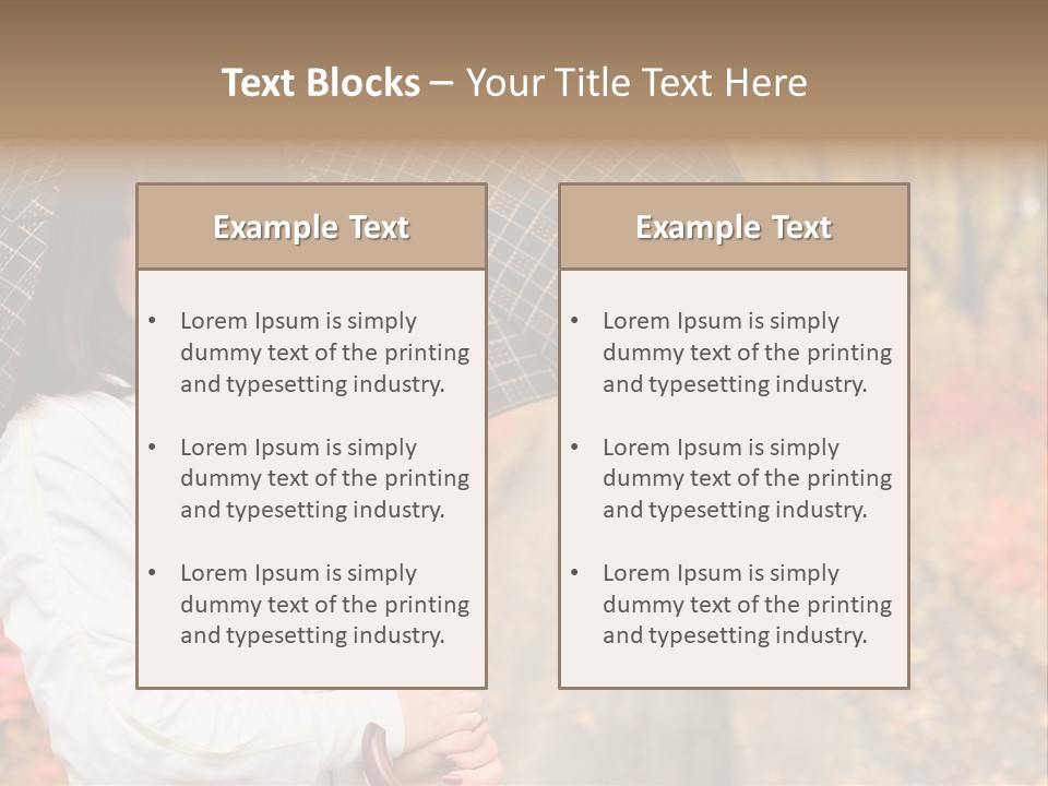 Road Tranquil Leaf PowerPoint Template