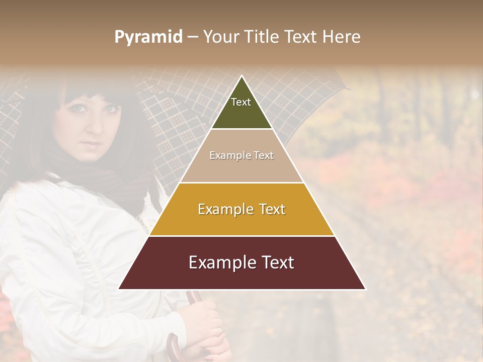 Road Tranquil Leaf PowerPoint Template