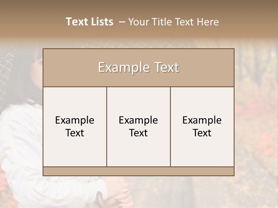 Road Tranquil Leaf PowerPoint Template