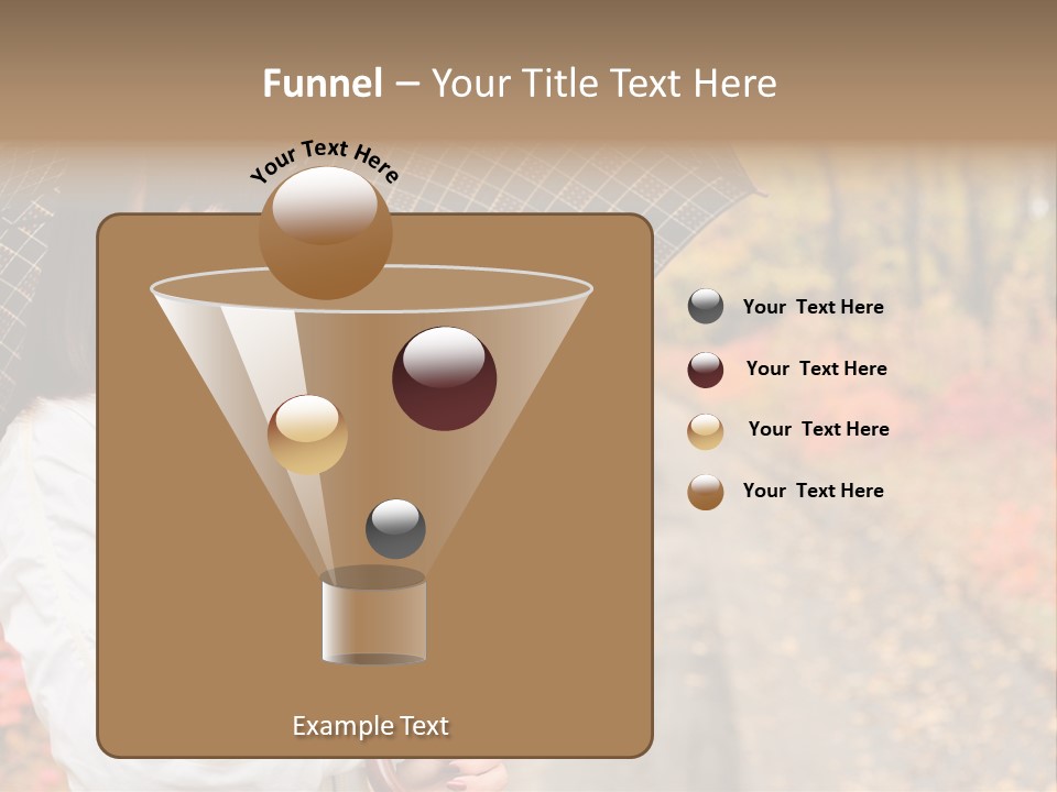 Road Tranquil Leaf PowerPoint Template