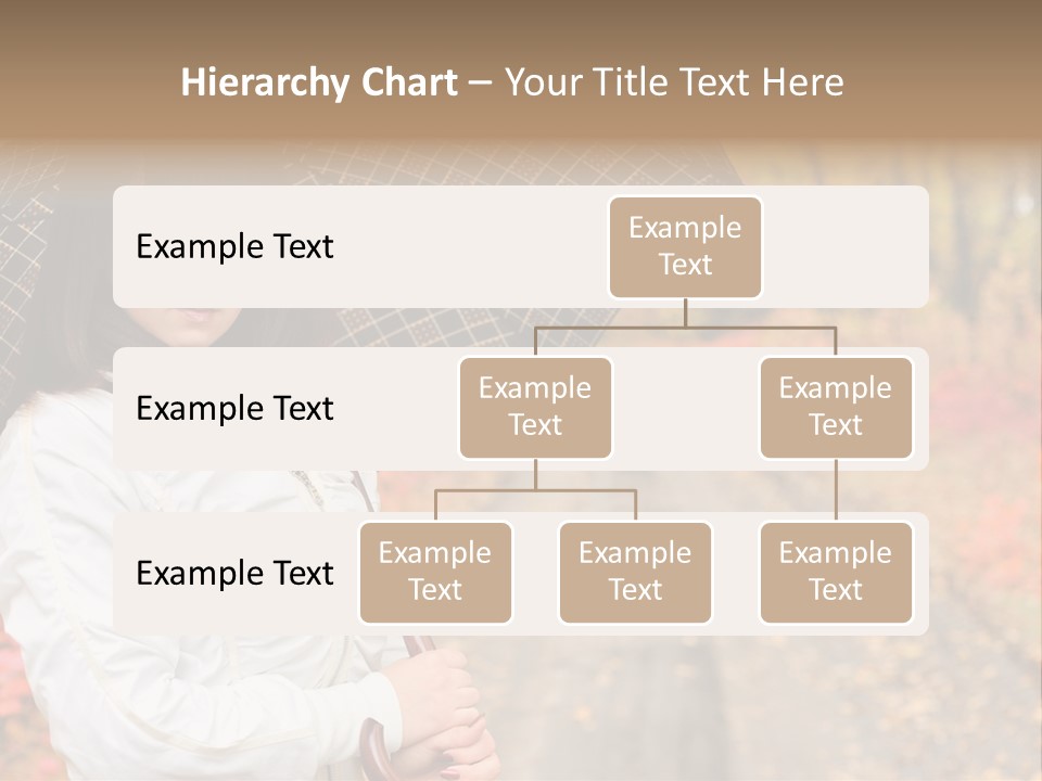 Road Tranquil Leaf PowerPoint Template