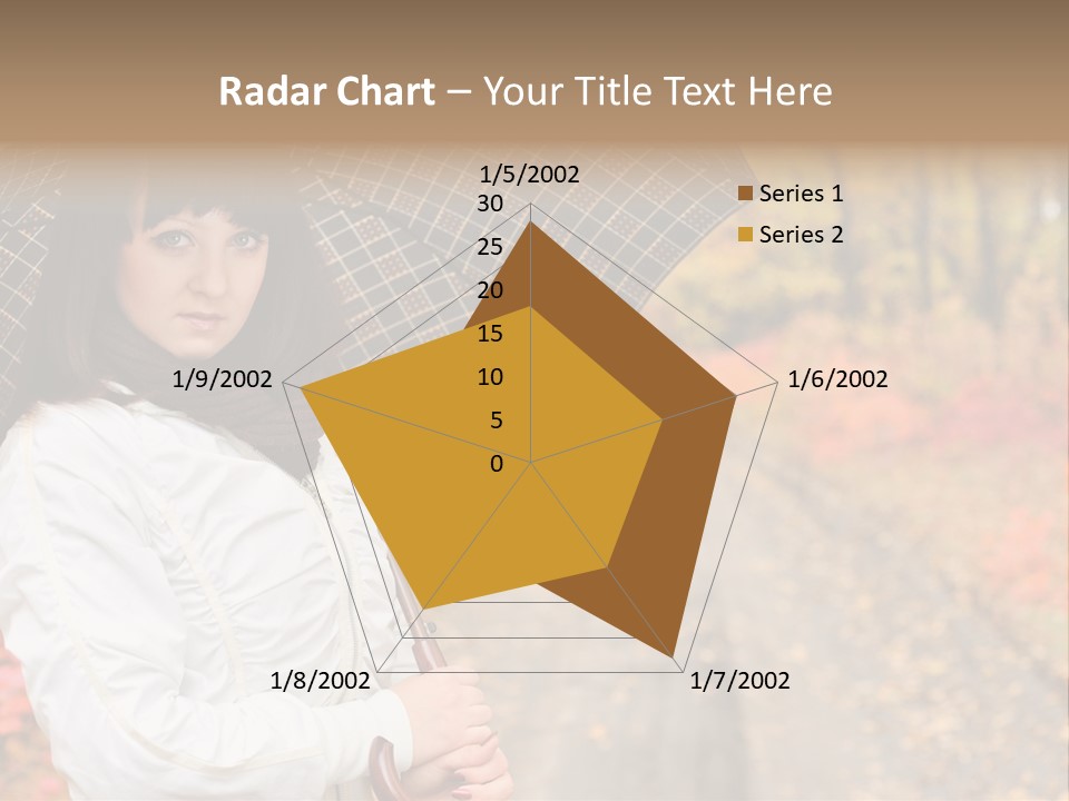 Road Tranquil Leaf PowerPoint Template