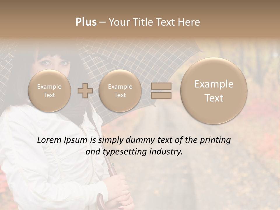 Road Tranquil Leaf PowerPoint Template