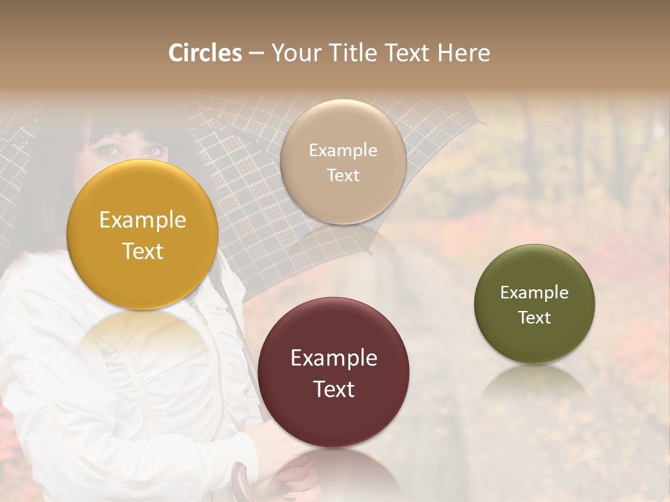 Road Tranquil Leaf PowerPoint Template