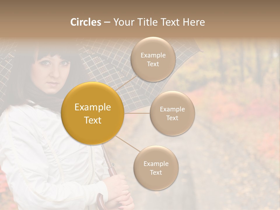 Road Tranquil Leaf PowerPoint Template