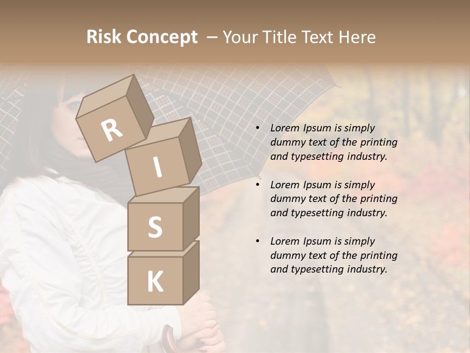 Road Tranquil Leaf PowerPoint Template