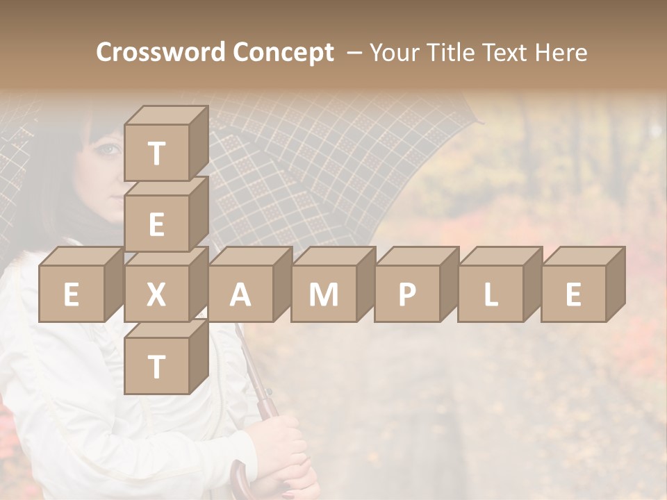 Road Tranquil Leaf PowerPoint Template