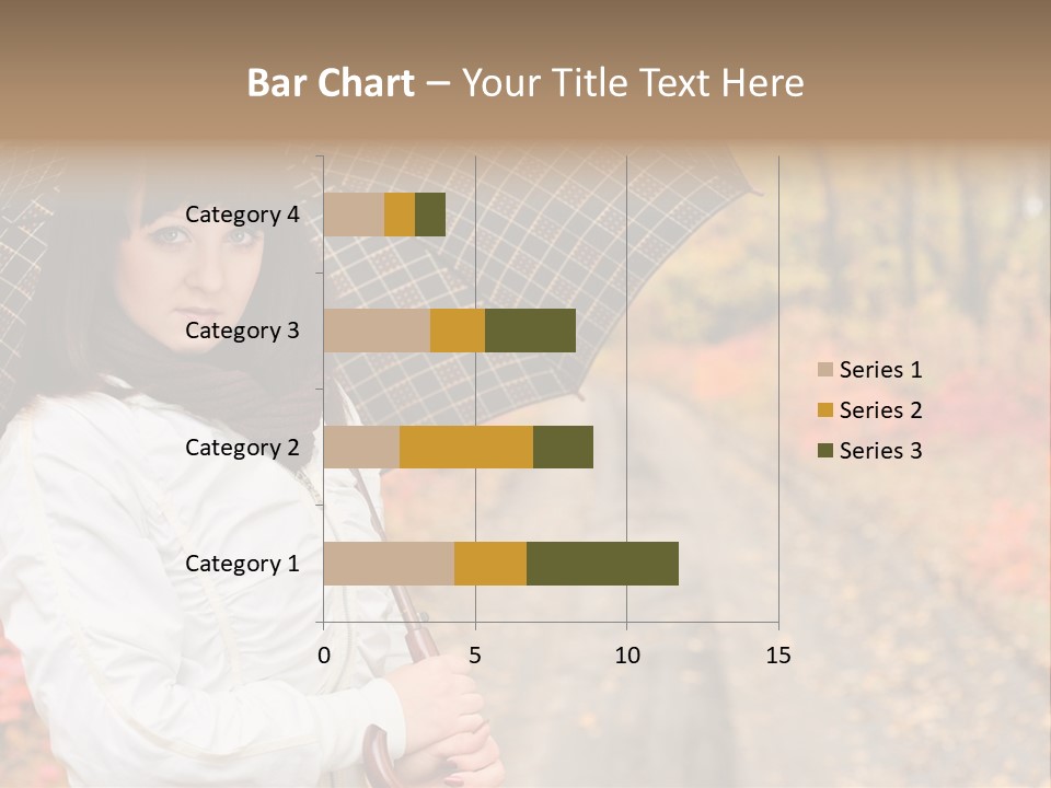 Road Tranquil Leaf PowerPoint Template