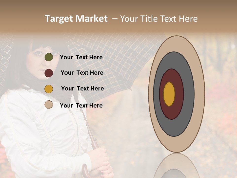 Road Tranquil Leaf PowerPoint Template