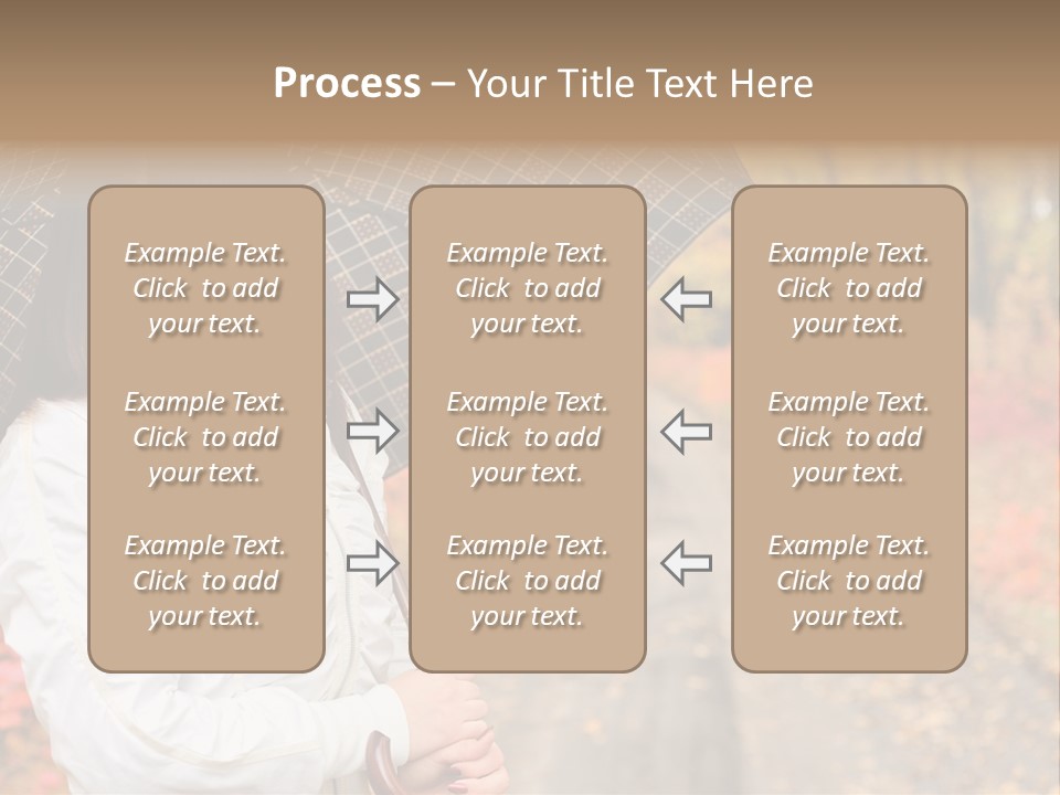 Road Tranquil Leaf PowerPoint Template