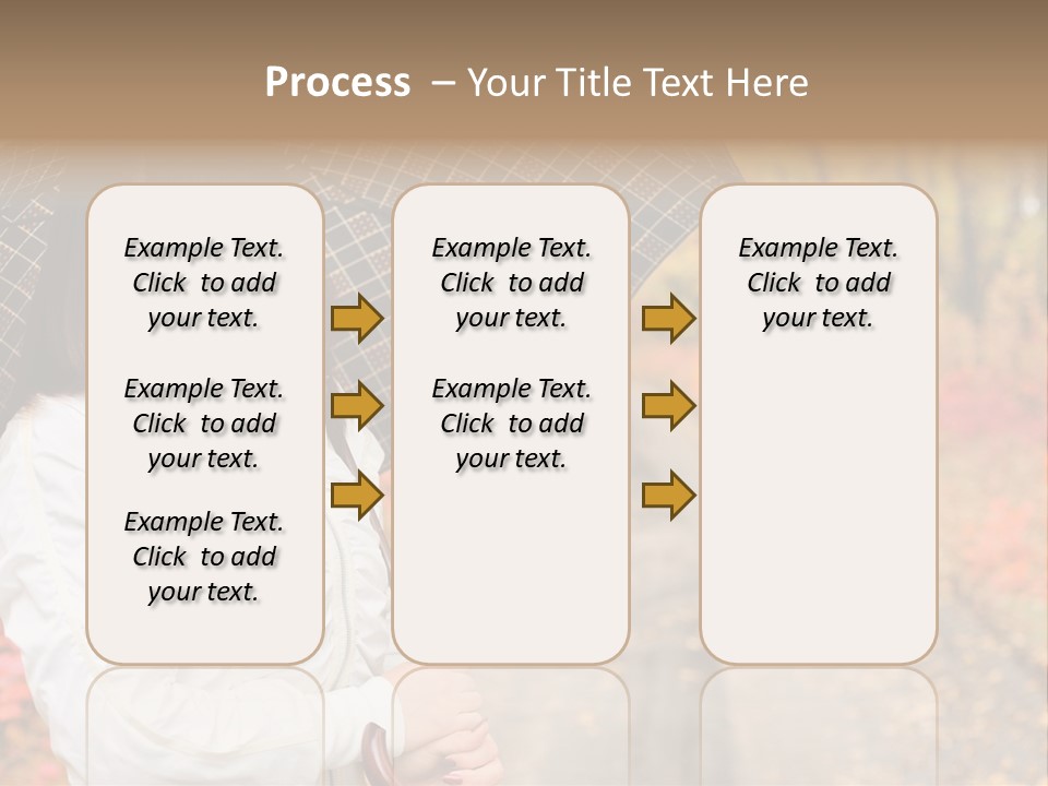 Road Tranquil Leaf PowerPoint Template