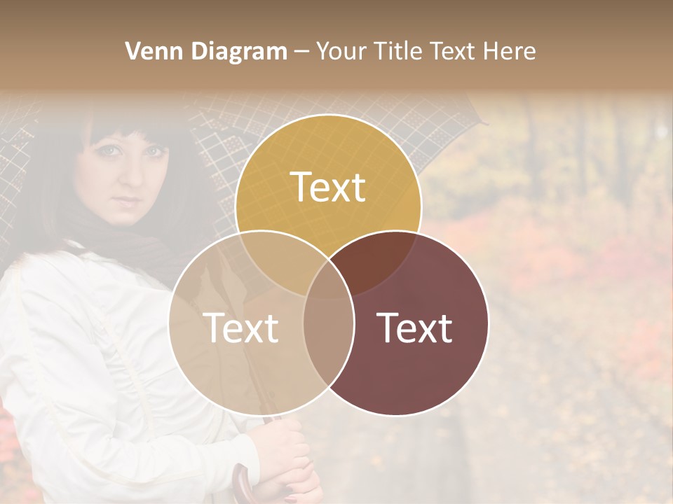 Road Tranquil Leaf PowerPoint Template