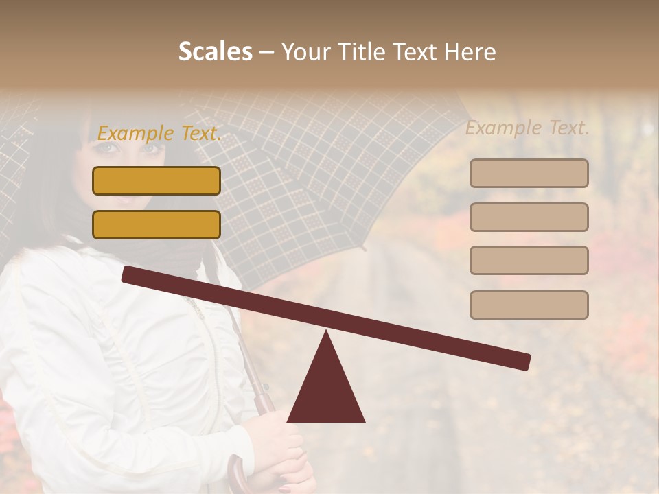 Road Tranquil Leaf PowerPoint Template