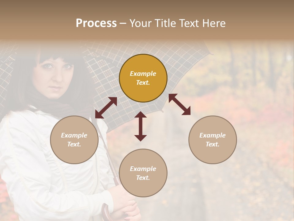 Road Tranquil Leaf PowerPoint Template