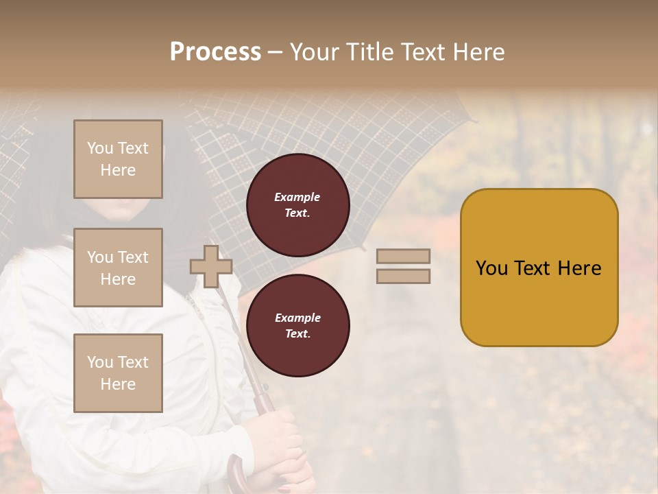 Road Tranquil Leaf PowerPoint Template