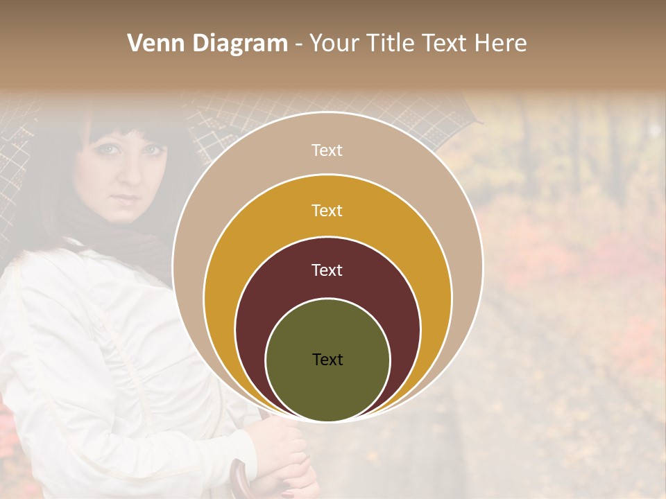 Road Tranquil Leaf PowerPoint Template