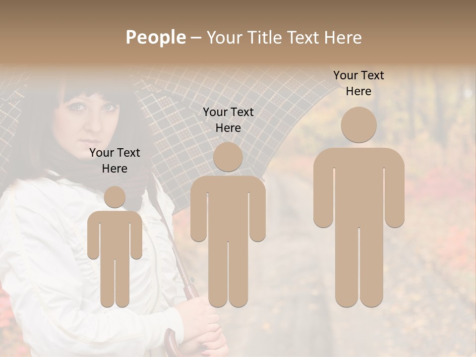 Road Tranquil Leaf PowerPoint Template