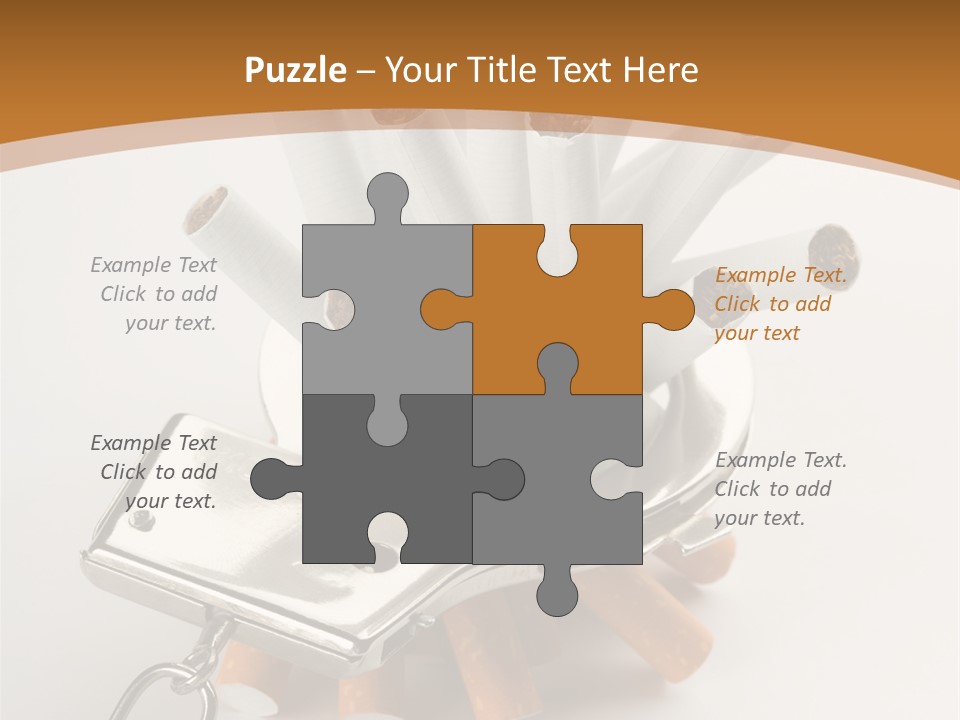 White Tobacco Issues PowerPoint Template