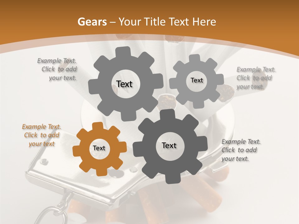 White Tobacco Issues PowerPoint Template