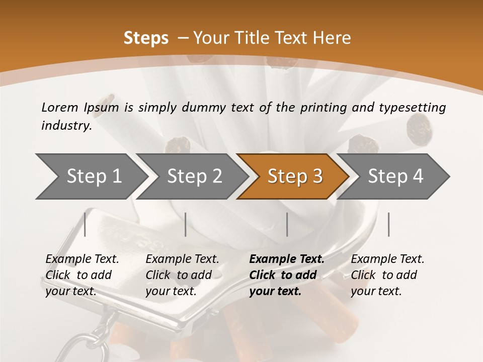 White Tobacco Issues PowerPoint Template