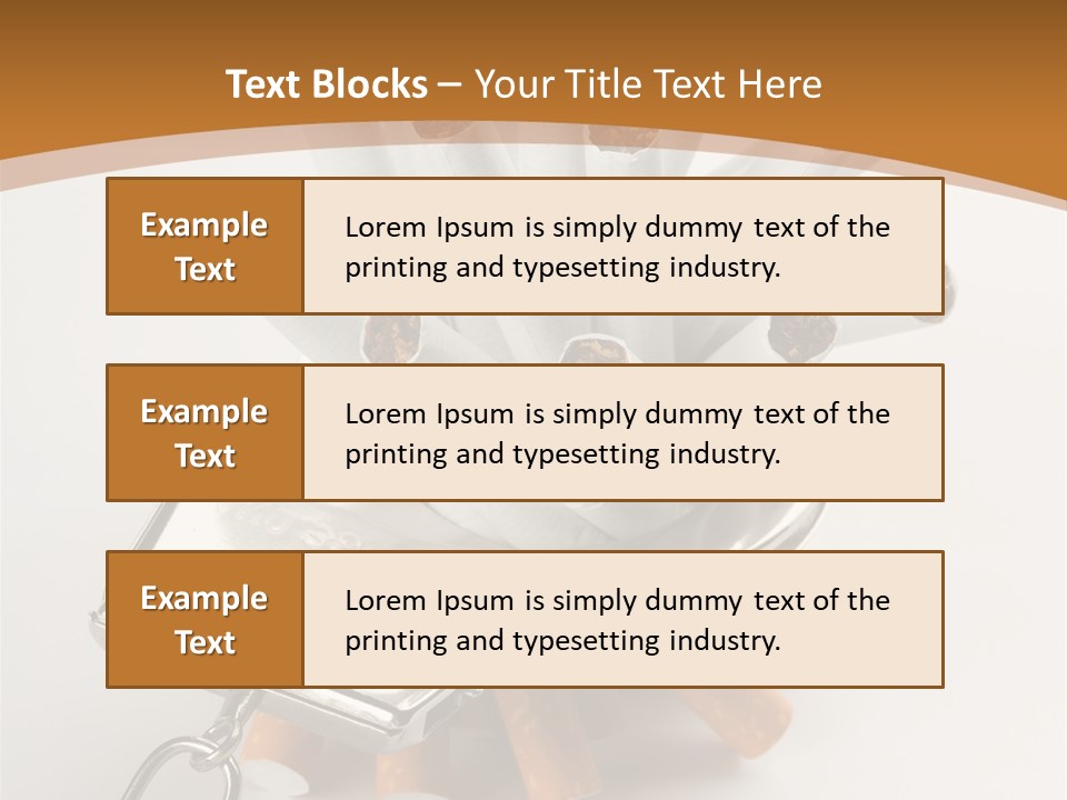 White Tobacco Issues PowerPoint Template
