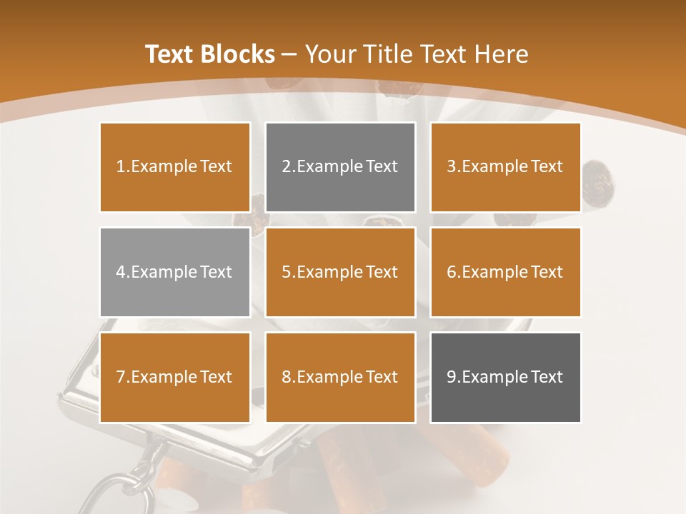 White Tobacco Issues PowerPoint Template