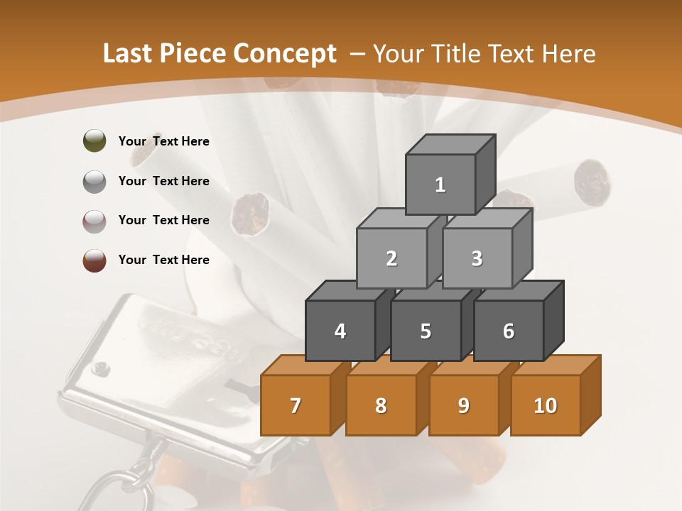 White Tobacco Issues PowerPoint Template