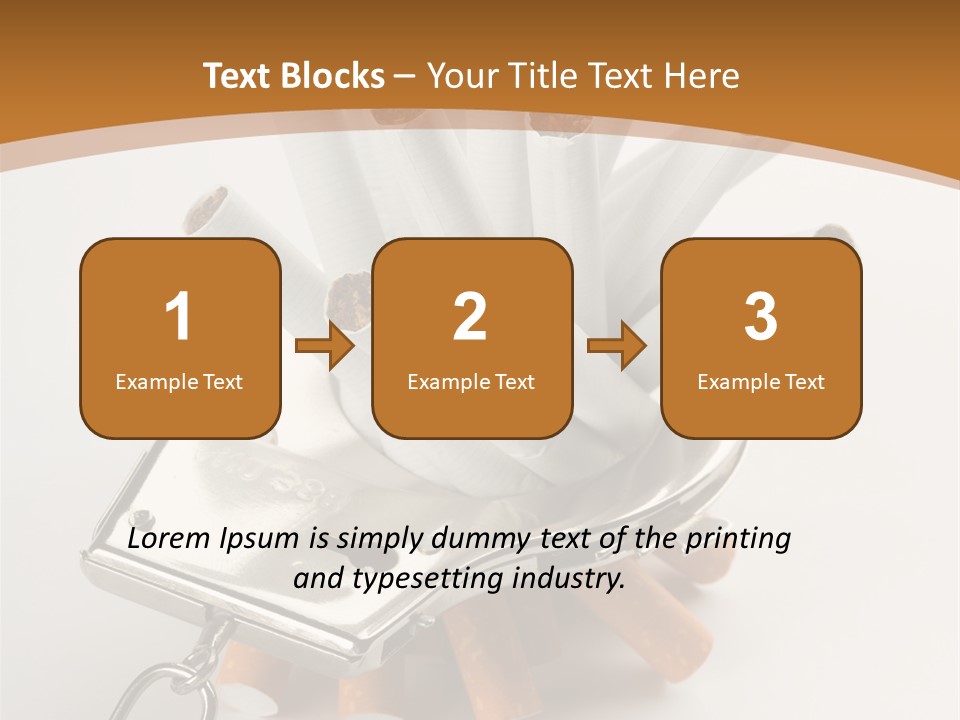 White Tobacco Issues PowerPoint Template