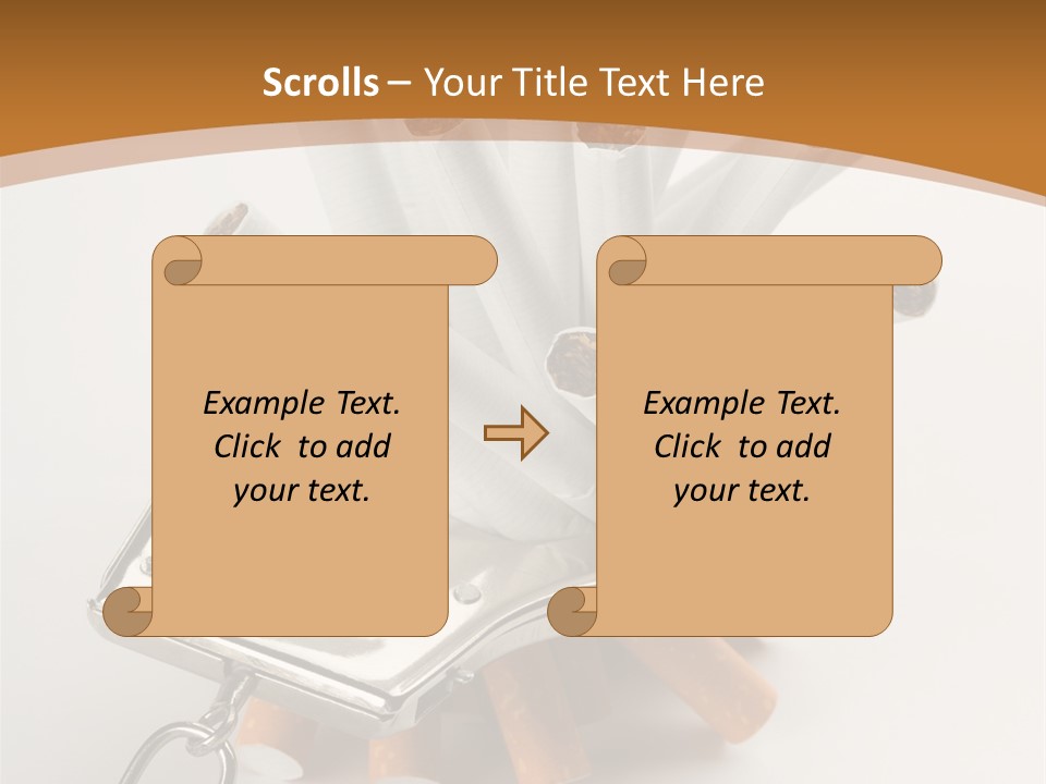 White Tobacco Issues PowerPoint Template