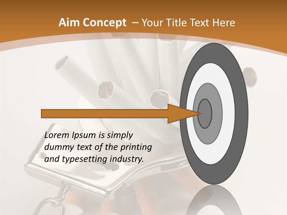 White Tobacco Issues PowerPoint Template