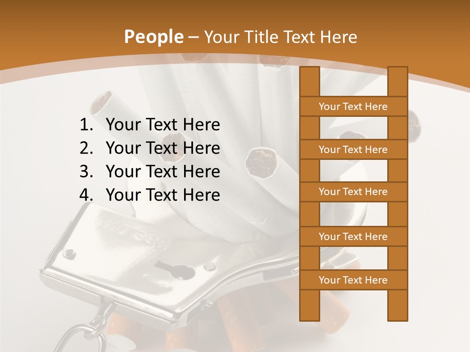 White Tobacco Issues PowerPoint Template