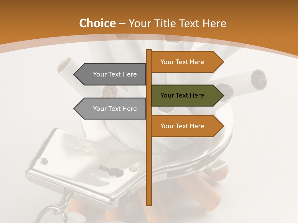 White Tobacco Issues PowerPoint Template