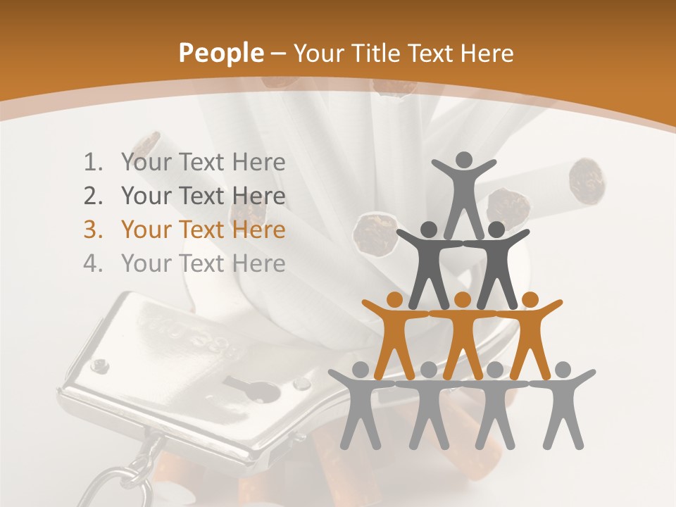 White Tobacco Issues PowerPoint Template