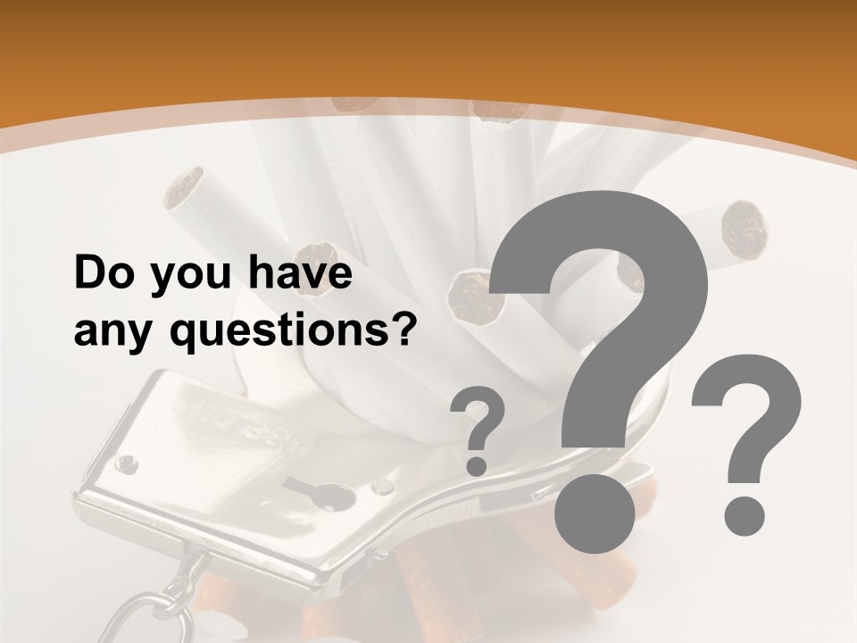 White Tobacco Issues PowerPoint Template