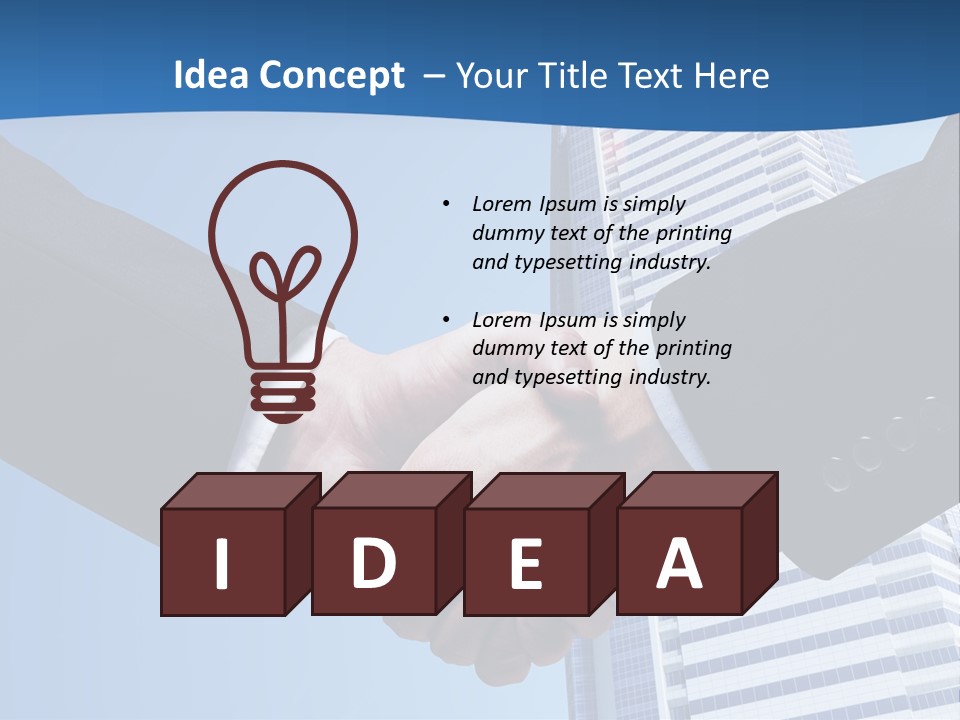 Togetherness Creative Person PowerPoint Template