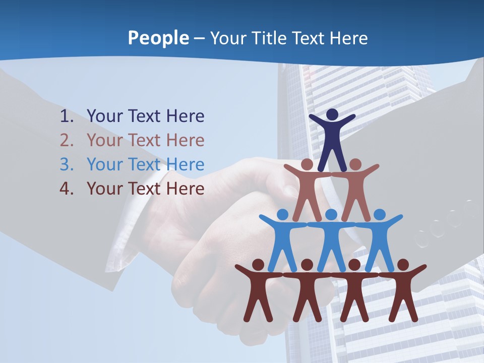 Togetherness Creative Person PowerPoint Template