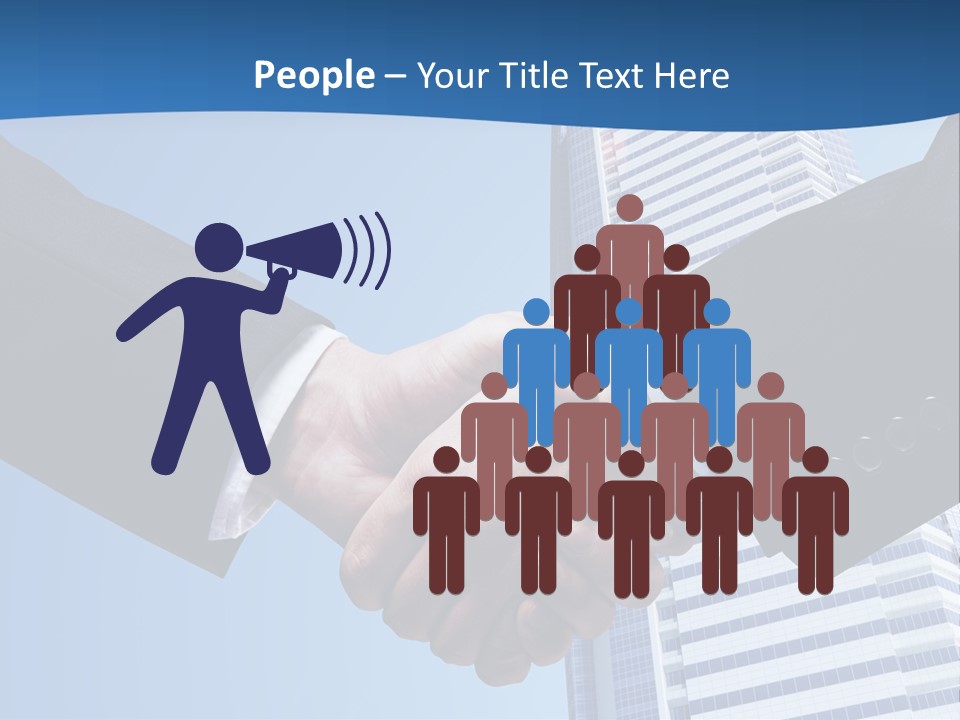 Togetherness Creative Person PowerPoint Template