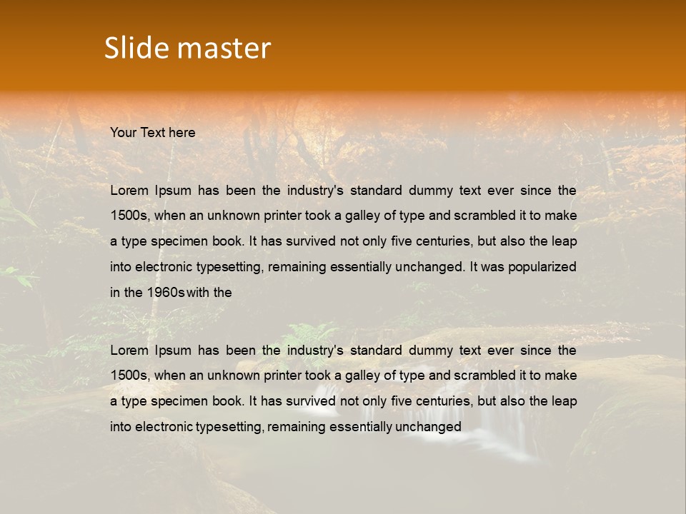 Orange Plant Yellow PowerPoint Template