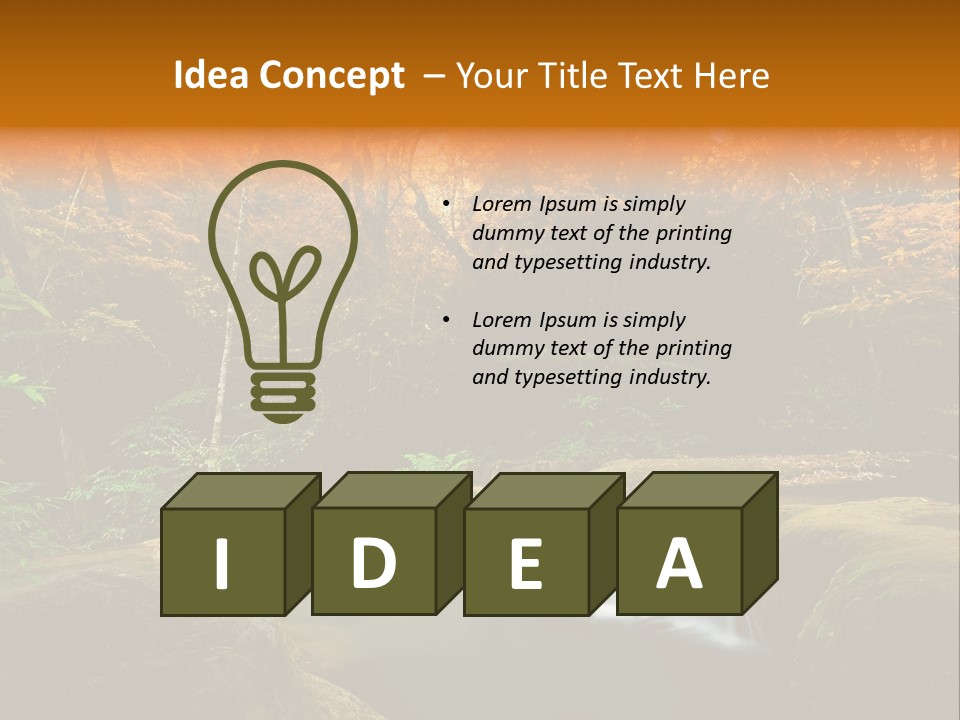 Orange Plant Yellow PowerPoint Template