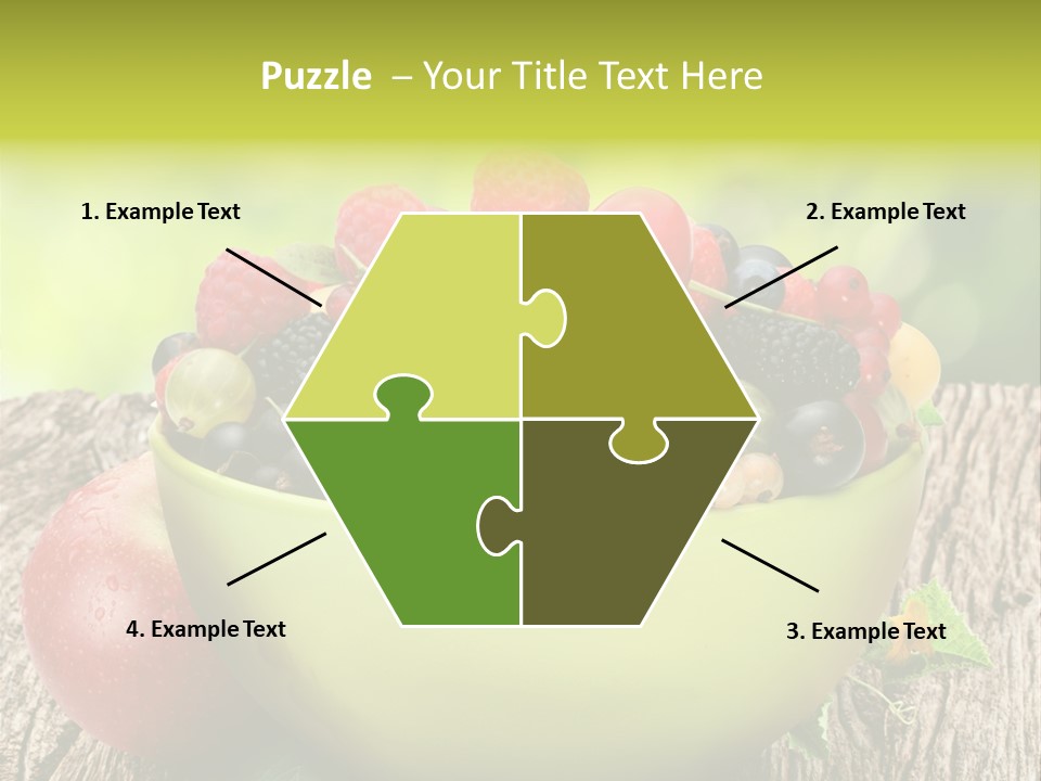 Red Cherry Raspberries PowerPoint Template