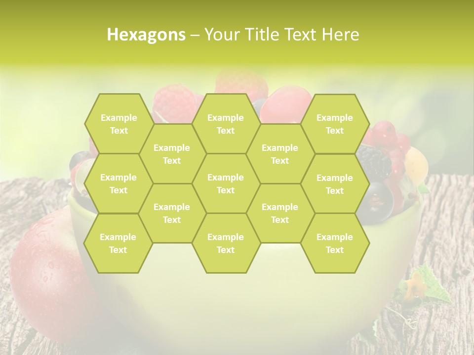 Red Cherry Raspberries PowerPoint Template