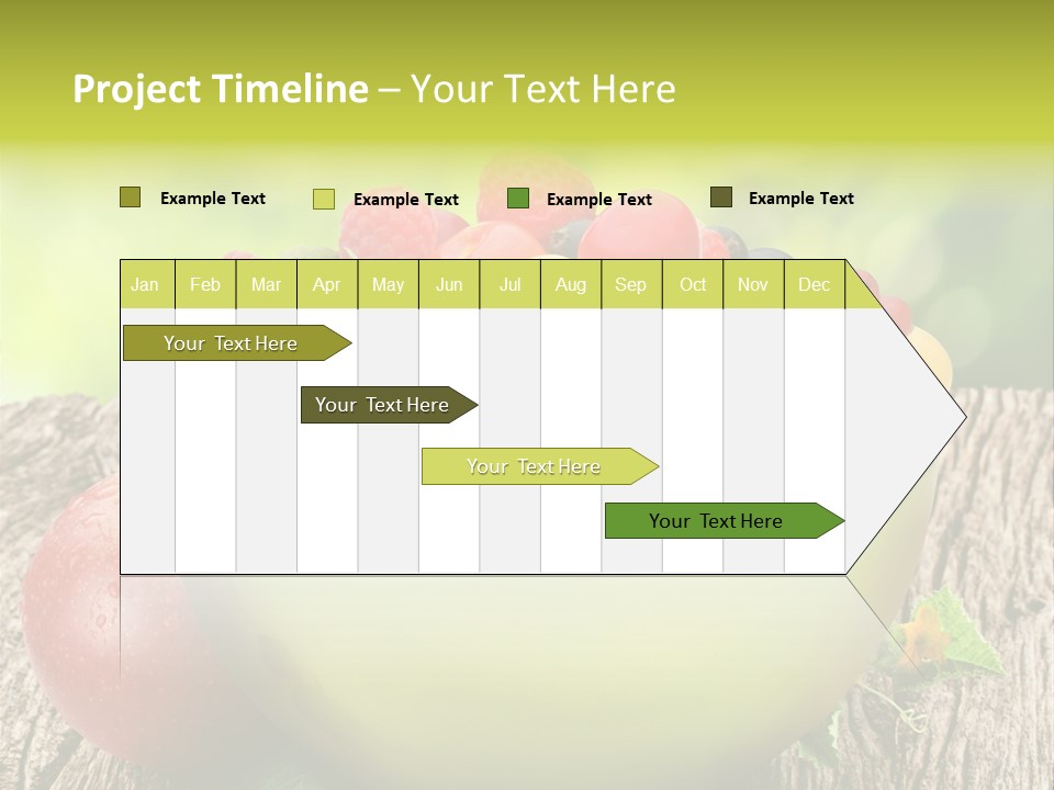 Red Cherry Raspberries PowerPoint Template