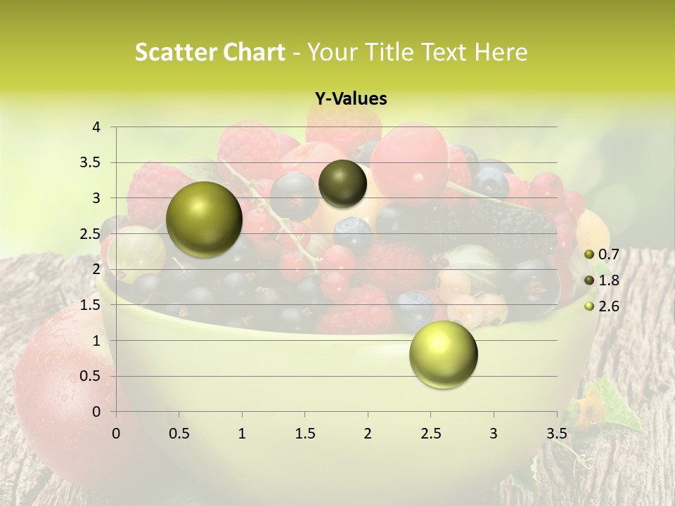 Red Cherry Raspberries PowerPoint Template