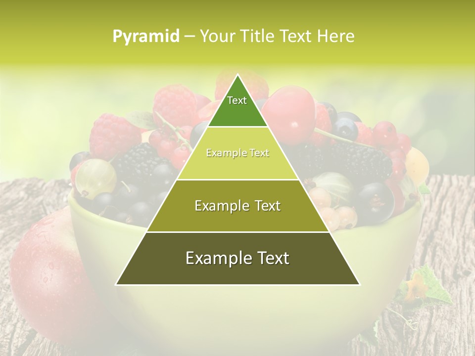 Red Cherry Raspberries PowerPoint Template