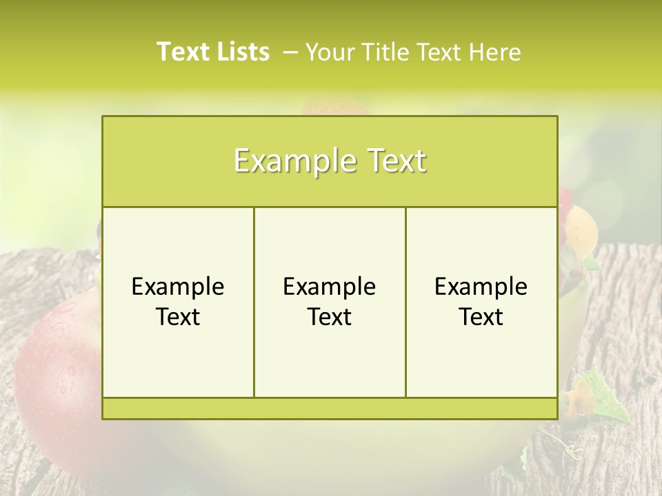 Red Cherry Raspberries PowerPoint Template