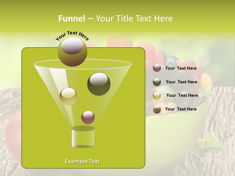 Red Cherry Raspberries PowerPoint Template