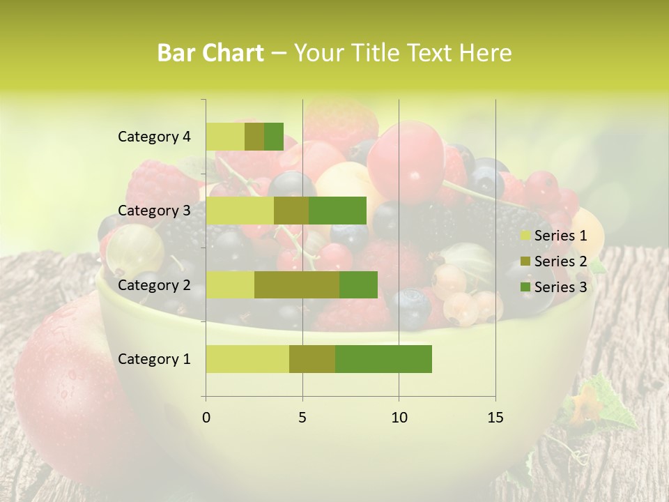 Red Cherry Raspberries PowerPoint Template
